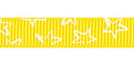 Stars on Daffodil Grosgrain