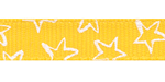 Stars on Maize Grosgrain SALE!