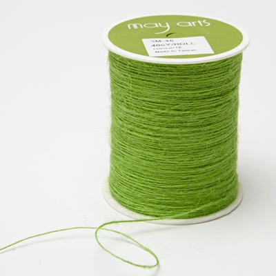 Burlap String Parrot Green