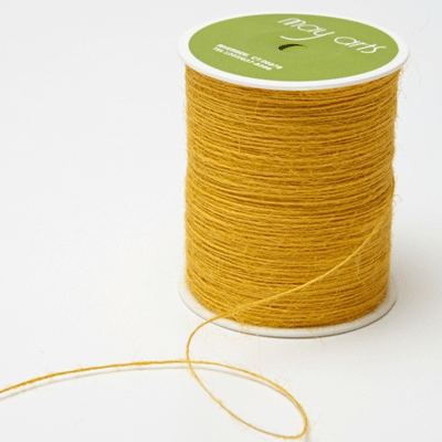 Burlap String Yellow