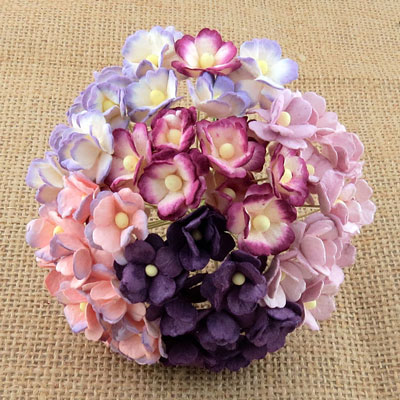 Wild Orchid Craft Sweetheart Blossoms Mixed Purple/Lilac