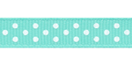 RRR Select Swiss Dots Grosgrain Aqua 