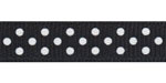 RRR Select Swiss Dots Grosgrain Black