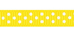 RRR Select Swiss Dots Grosgrain Daffodil