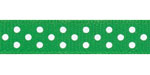 RRR Select Swiss Dots Grosgrain Emerald