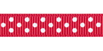 RRR Select Swiss Dots Grosgrain Red