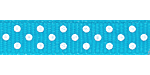 RRR Select Swiss Dots Grosgrain Turquoise