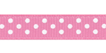 RRR Select Swiss Dots Grosgrain Wild Rose