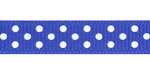 RRR Select Swiss Dots Grosgrain Electric Blue