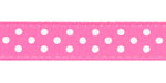 RRR Select Swiss Dots Grosgrain Hot Pink