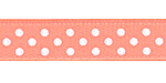 RRR Select Swiss Dots Grosgrain Light Coral