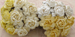 Wild Orchid Crafts 40mm Tea Roses Mixed White/Cream