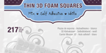 3D Thin Foam Tabs White 