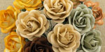 Wild Orchid Crafts 35mmTrellis Roses Mixed Earth Tone RESTOCKED!
