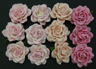 Wild Orchid Craft Trellis Roses Mixed Pink Tones