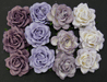 Wild Orchid Crafts 40mm Trellis Roses Mixed Purple/Lilac