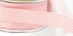 3/4" Chevron Striped Twill Pink