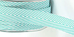 3/4" Chevron Striped Twill Turquoise