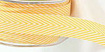 3/4" Chevron Striped Twill Yellow