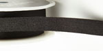 1/2" Black Wrinkled Ribbon 