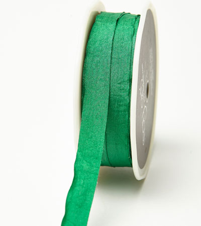 1/2" Emerald Wrinkled Ribbon 