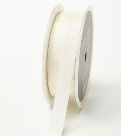 1/2" Ivory Wrinkled Ribbon 