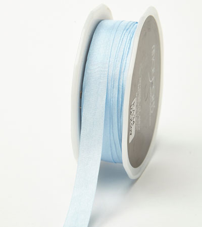 1/2" Light Blue Wrinkled Ribbon 