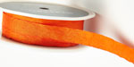 1/2" Orange Wrinkled Ribbon 