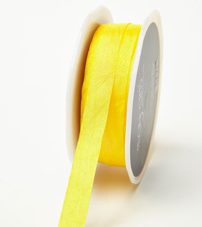 1/2" Yellow Wrinkled Ribbon 