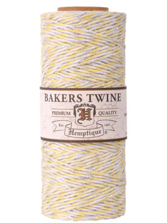 Baker's Twine Metallic Yellow/White/Silver